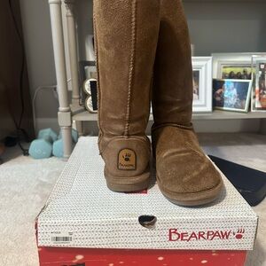BearPaw Tan Suede Boots size 8